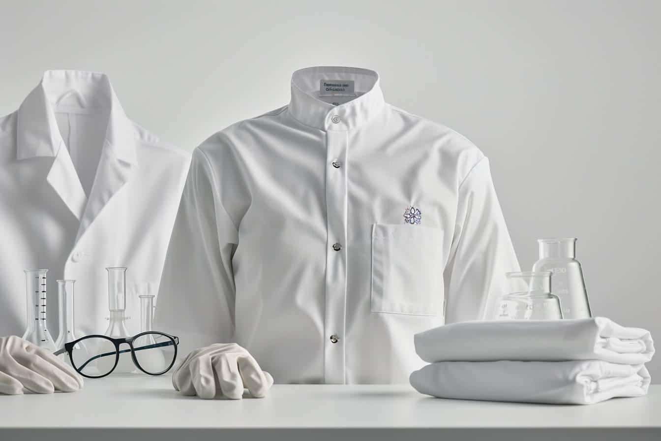 Blouse Laboratoire Misemiya Unisexe - 65% Polyester 35% Coton - Poches Latérales