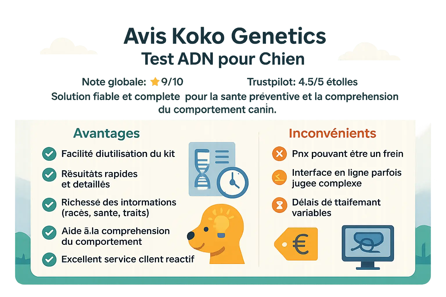 Test ADN Koko Genetics pour chien