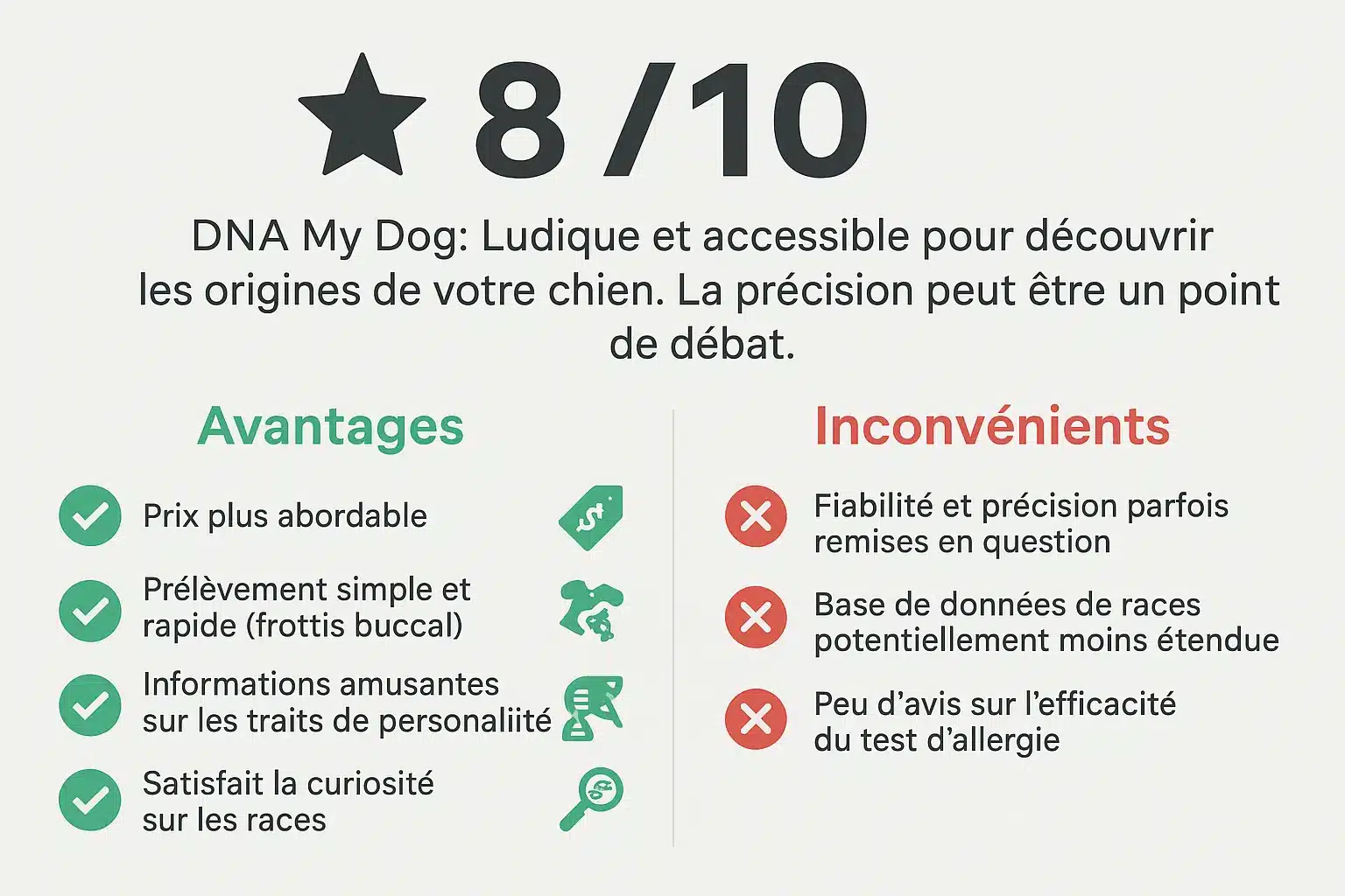 Test ADN pour chien DNA My Dog